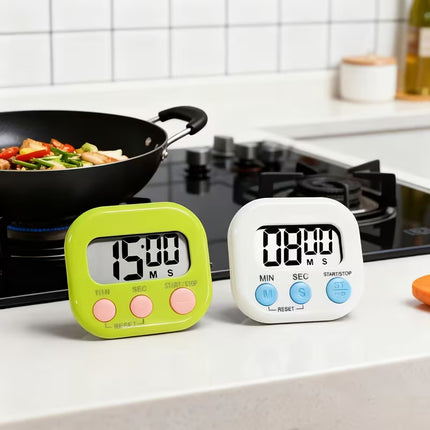 Digital Kitchen Timer with Large LCD Display, Loud Alarm and Magnetic/Stand Mount , Random Color
