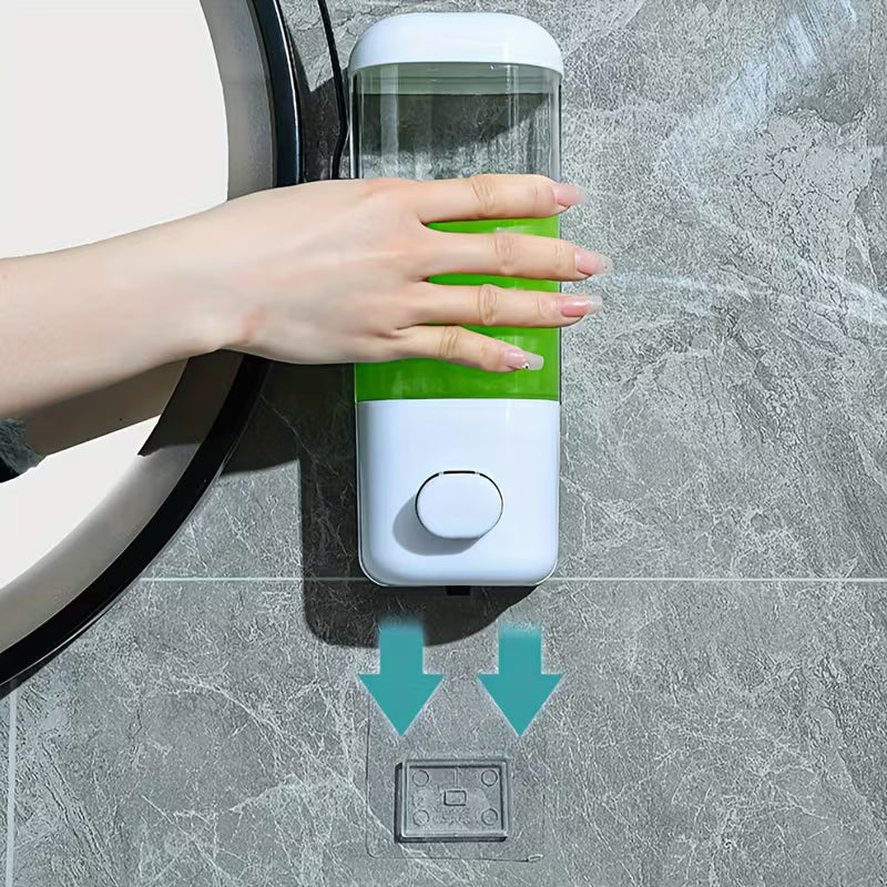 Wall-Mounted Soap Dispenser – No-Drill Shampoo and Conditioner Pump for Bathroom and Shower