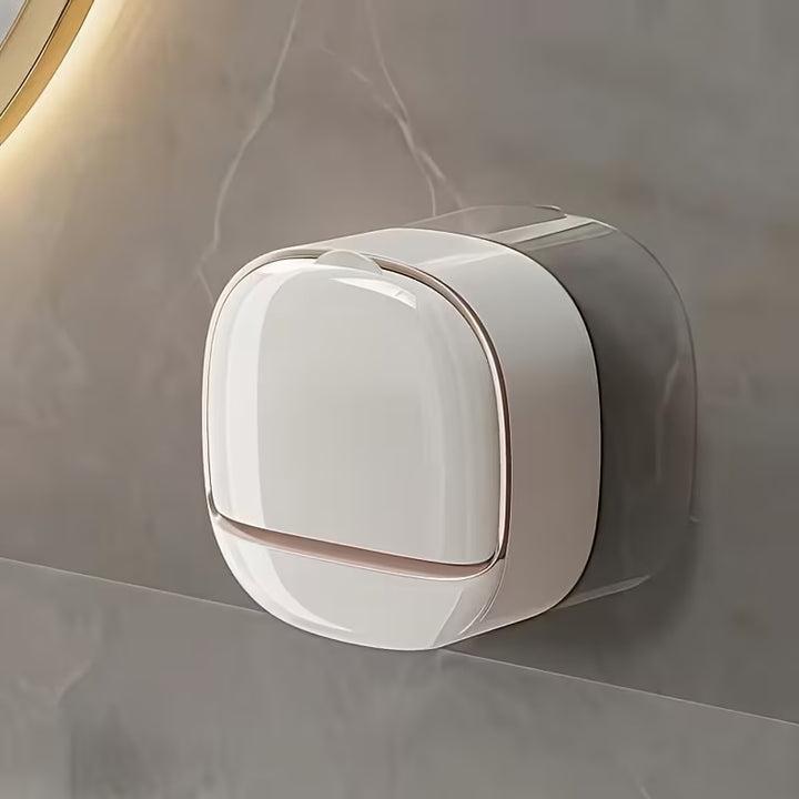 Wall-Mounted Draining Soap Holder – No-Drill Soap Box for Bathroom and Shower