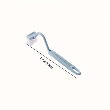V-Shaped Toilet Brush – Long-Handle Bathroom Cleaning Brush with Wall-Mounted Holder