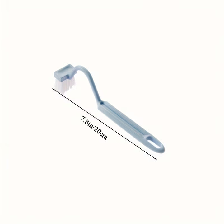 V-Shaped Toilet Brush – Long-Handle Bathroom Cleaning Brush with Wall-Mounted Holder