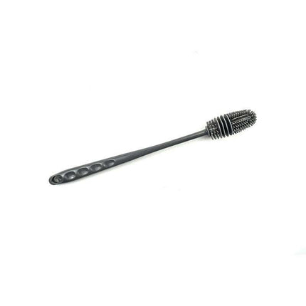 Gray and white long handle cup brushes with silicone heads for cleaning drinkware