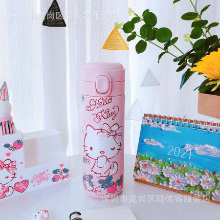 Cute Melody Dreamy stainless steel insulated cup with cartoon design and vibrant colors