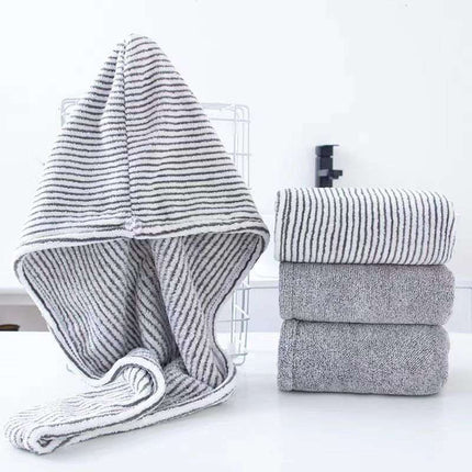 Wholesale Gray Bamboo Charcoal Drying Hair Cap