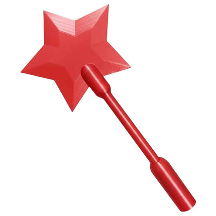 3D Printed Tap To Pay star-shaped magic wand in colorful PLA plastic with embedded NFC chip for contactless payments