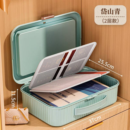 Document Storage Bag and File Holder for Important Papers