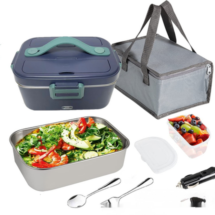 Portable electric lunch box with 75W power, no water injection, suitable for car and home use.