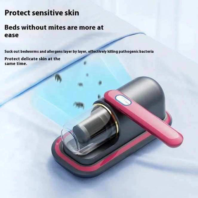 Cordless handheld bed vacuum cleaner with HEPA filter for deep mattress and upholstery cleaning