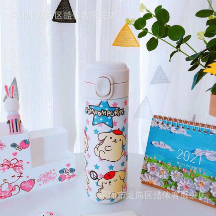 Cute Melody Dreamy stainless steel insulated cup with cartoon design and vibrant colors