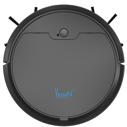 Smart Sweeping Robot vacuum cleaner navigating floor with smart sensors and app control