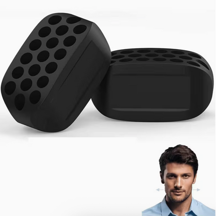 2PCS Silicone Jawline Trainer – Facial Muscle Exerciser for Toning & Relaxation