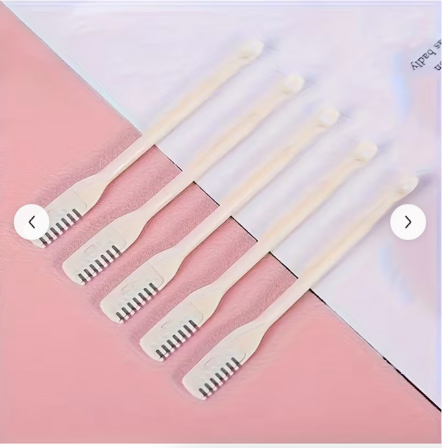 6PCS Gentle & Painless Nose Hair Trimmer Set – 360° Rotating Dual-Head Facial Hair Removal Tool