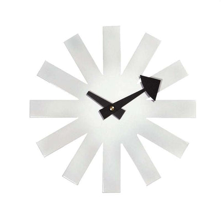 Classic black Nordic designer wall clock with minimalist design for home decor