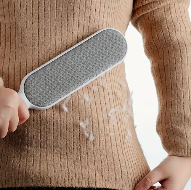 1-in-1 Dual-Sided Electrostatic Hair and Dust Remover - Powerful Manual Electrostatic Technology for Pet Hair, Lint, Carpets, Furniture, Clothing, and Bedding - Ergonomic HandleHandheld Fabric Brush Gift Choice for Valentine's Day