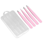 Pink eyebrow clip set of 4 (hanging head box)