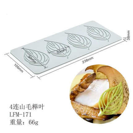 Heart Leaf Lace silicone cake decoration mold with intricate heart-shaped leaf and lace patterns for fondant and gum paste designs