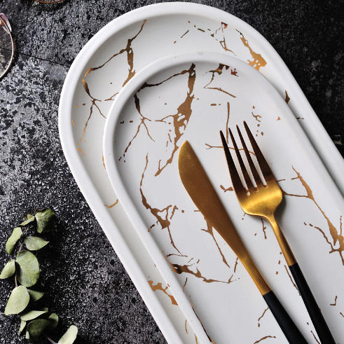 Nordic Style Fish Plate - Creative Ceramic Dish