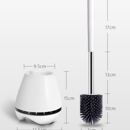Toilet Cleaning Brush Set with Long Handle