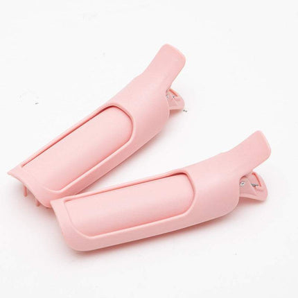 Pink Korean style hair root volumizing clip for bangs, 11.5 cm plastic hair accessory for adding volume and lift