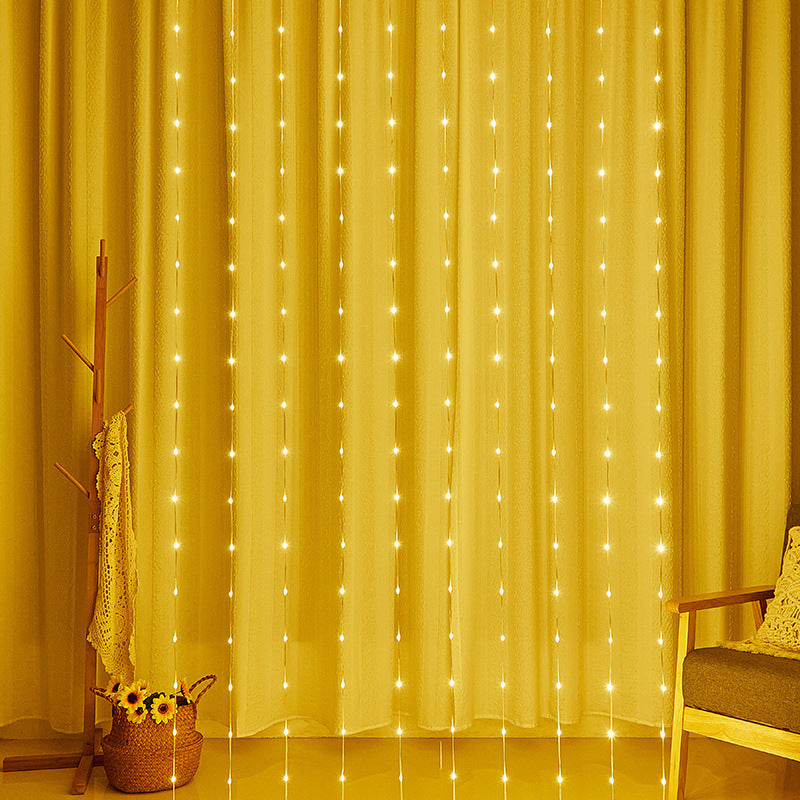 LED Waterfall Lighting Chain with Rubber Coating