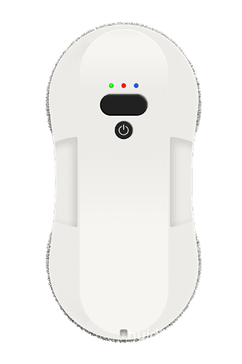 Ultra-thin Double Water Jet window cleaning robot with dual water jets and remote control on white background