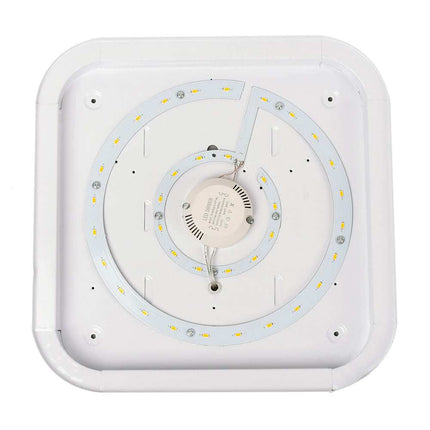 15W LED square ceiling light with cool white illumination and slim modern design