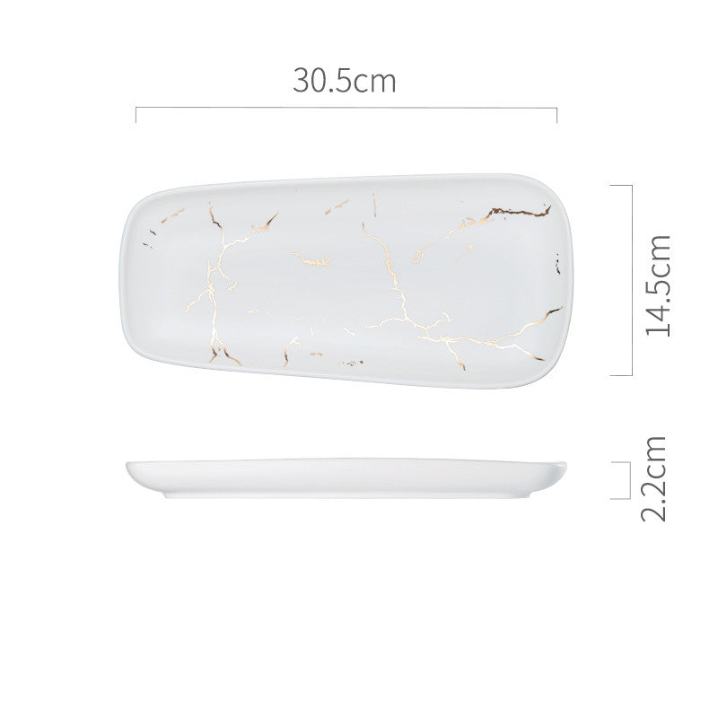 Nordic Style Fish Plate - Creative Ceramic Dish