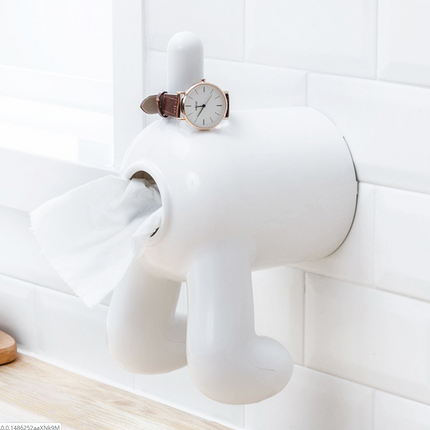 Creative Dog Toilet Paper Holder (PP Material)