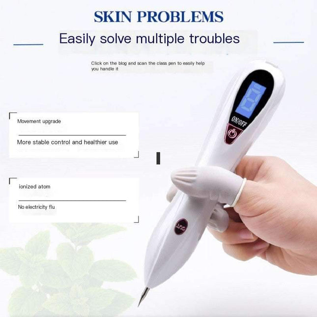 Beauty Device Home Spot Removal Pen with LCD display and 9-speed settings for at-home blemish removal