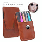 4pack eyebrow sleeve (leather bag)