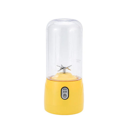 Portable high-speed mini electric juicer cup with USB charging and five-blade design for fast blending