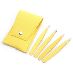 Yellow set of 4 pieces (including leather bag)