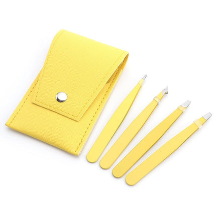 Stainless Steel Tweezers Set for Beauty and Grooming