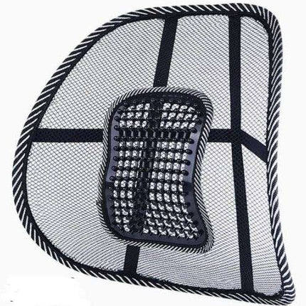 Ergonomic car seat chair back cushion with memory foam and adjustable straps for lumbar support and comfort