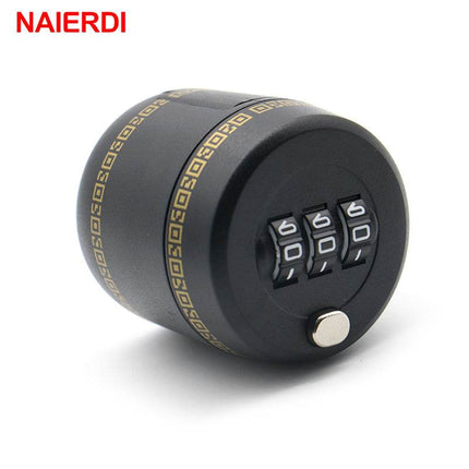 NAIERDI black plastic bottle password lock combination lock wine stopper securely sealing wine bottle