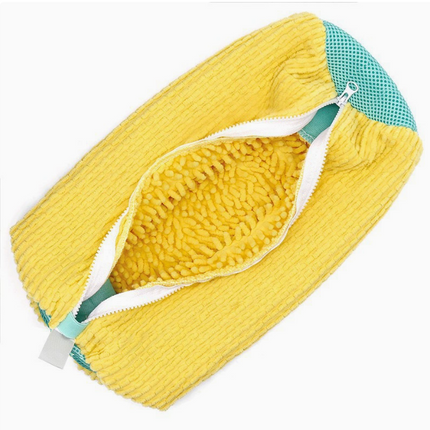 Padded Net Laundry Shoe Protector Bag made of durable polyester with padded interior and zipper closure for washing sneakers safely