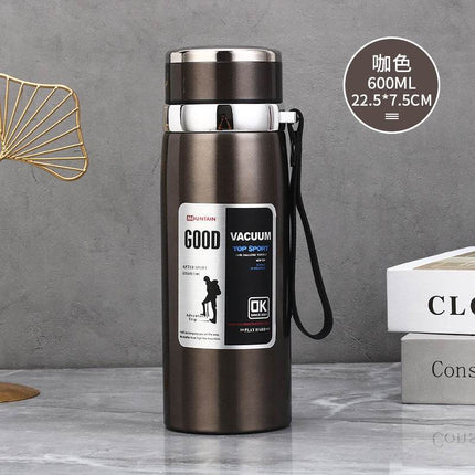 Stainless Steel Insulated Tea Cup 1000ml with vacuum insulation and leak-proof lid for outdoor use