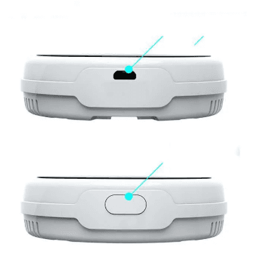 Home Creative Simple Smart Gas Alarm ceiling-mounted gas leak detector with wireless alerts and durable plastic housing