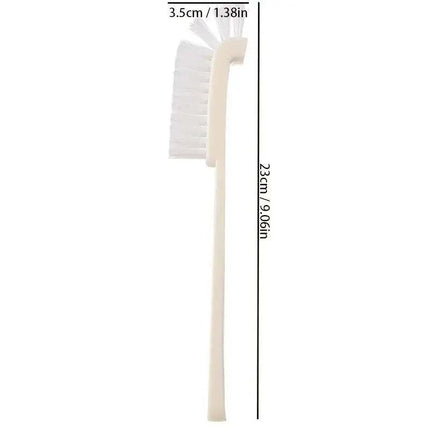 4-piece washing tool set with bottle, crevice, straw, and machine brushes in beige and blue storage box