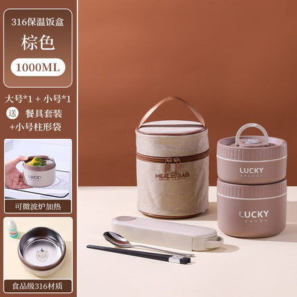 various colorful 316 stainless steel insulated lunch boxes for students with leak-proof, microwave-safe design