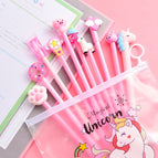 0.5mm / Pencil bag + pink pen 10
