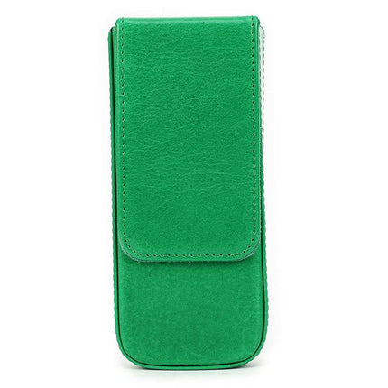 Handmade Leather Pen Case with Magnetic Drawer (Set of 3)
