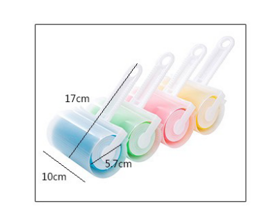 Colorful lint roller and dust remover brush for pet hair and lint removal