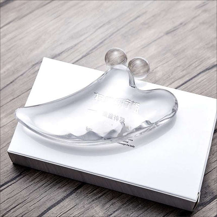 Crystal Face Slimming Tool with Gua Sha Board for facial massage and meridian clearing