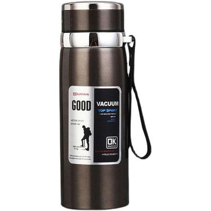Stainless Steel Insulated Tea Cup 1000ml with vacuum insulation and leak-proof lid for outdoor use