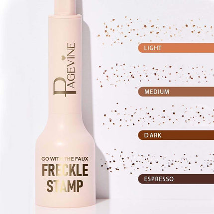 5-point freckle stamp pen with natural waterproof freckles in four shades