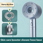 Silver / w/ hose + base