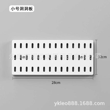 Wall-Mounted Storage Rack with Hooks for Home Use