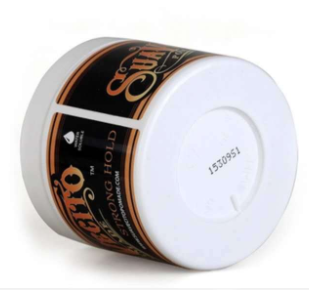 Men's Vintage Skull Hair Wax tin with skull design for natural hold and texture