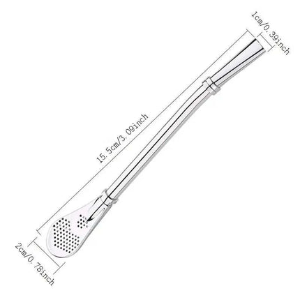 Reusable Stainless Steel Colorful Drinking Straw (1pc)